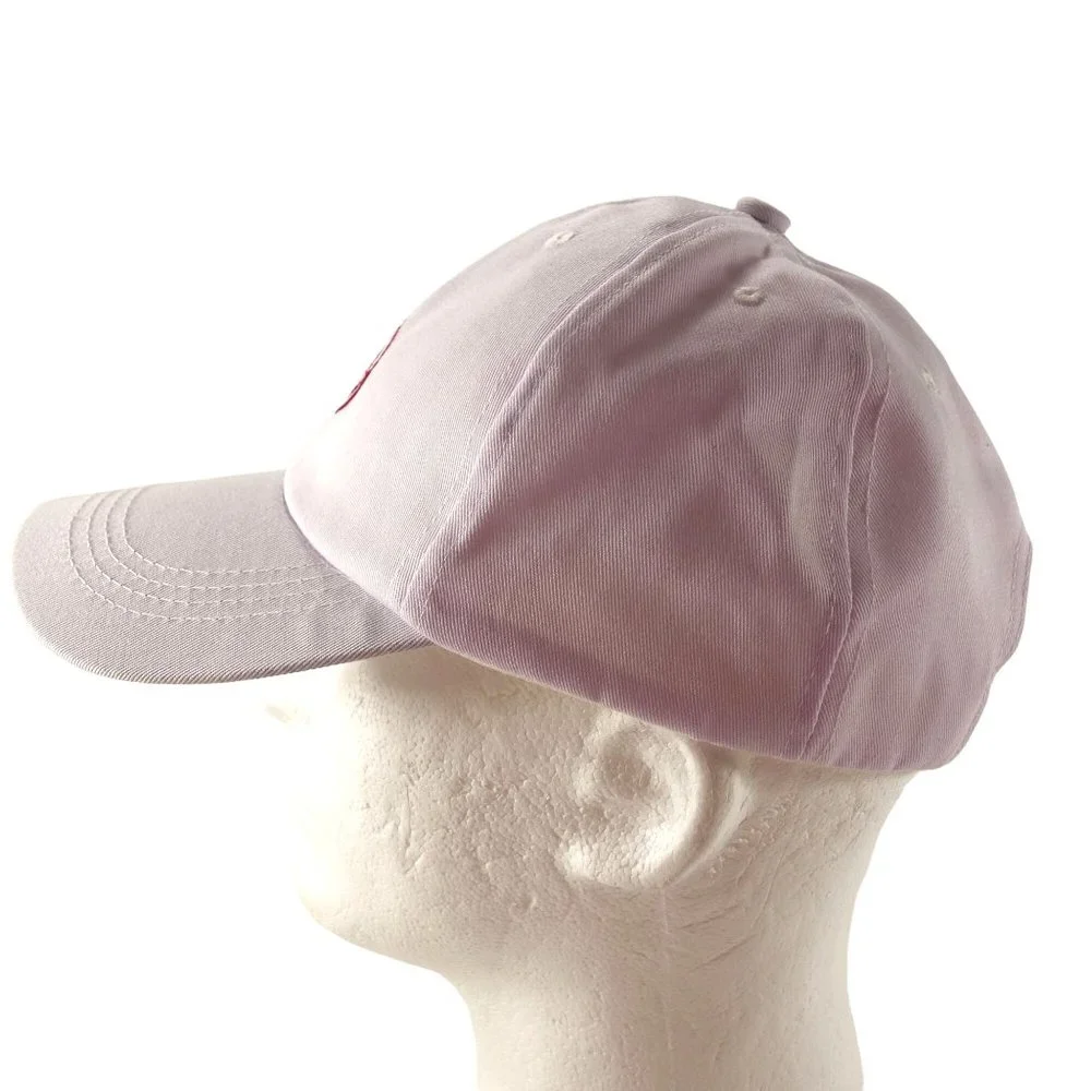 Embroidered Smiley Face White Strapback‎ Baseball Hat Cap